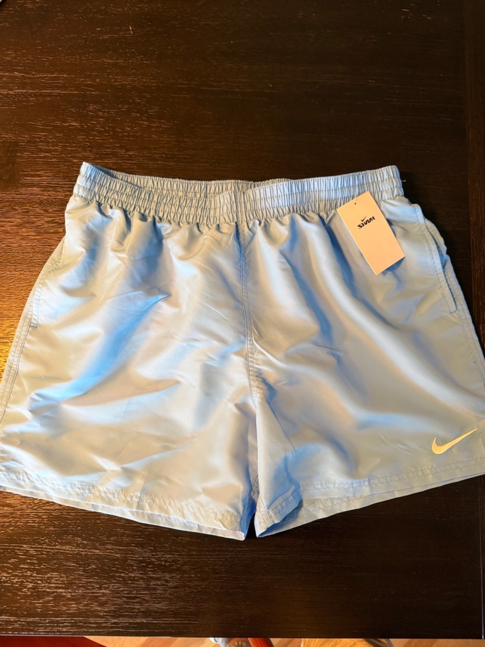 NWT Nike Men's 7" Core Solid Lap Volley Swim Trunks in University Blue XL